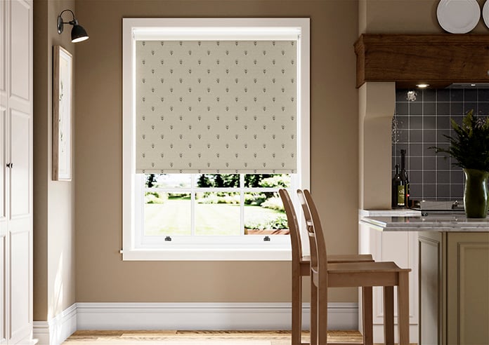 Emily Bond Wild Thyme, Charcoal - Roller Blind - Image 3